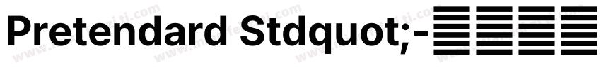 Pretendard Stdquot;字体转换